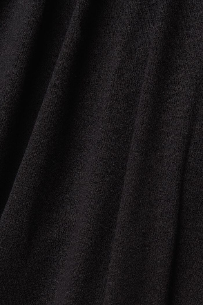 T-shirt à manches longues et col smocké, LENZING™ ECOVERO™, BLACK, detail image number 5