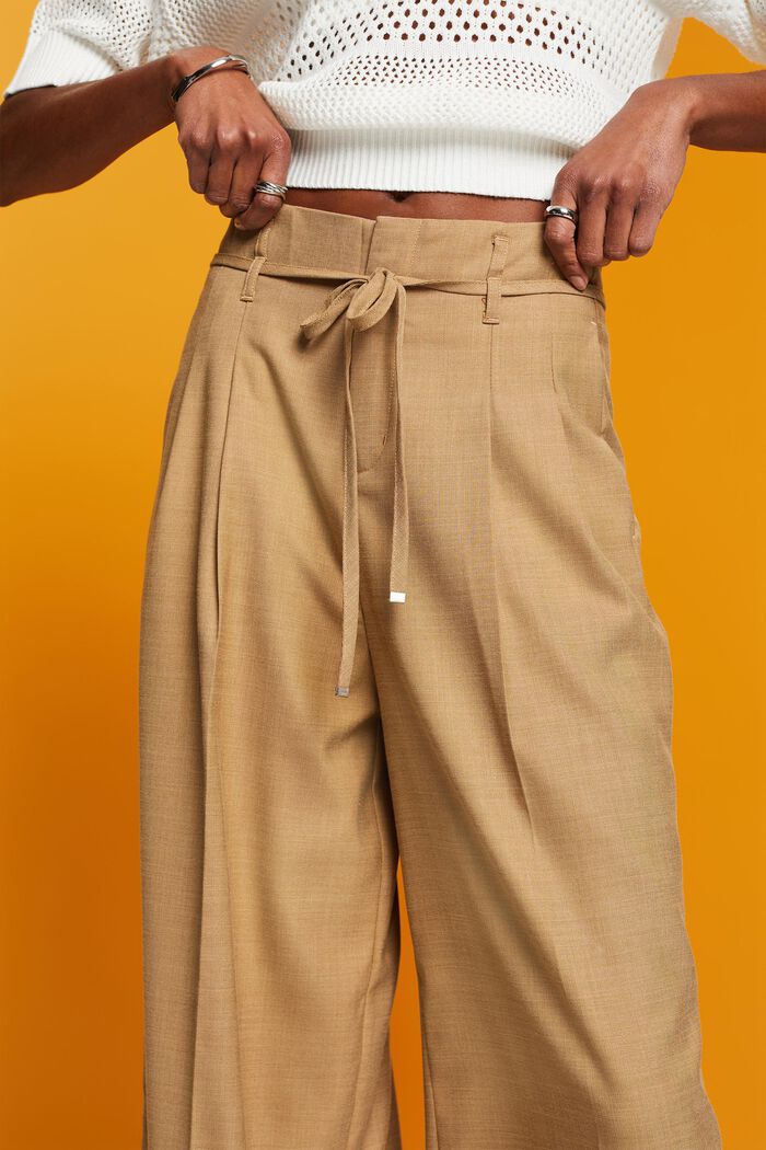 Pantalon de coupe Wide Fit, KHAKI BEIGE, detail image number 2