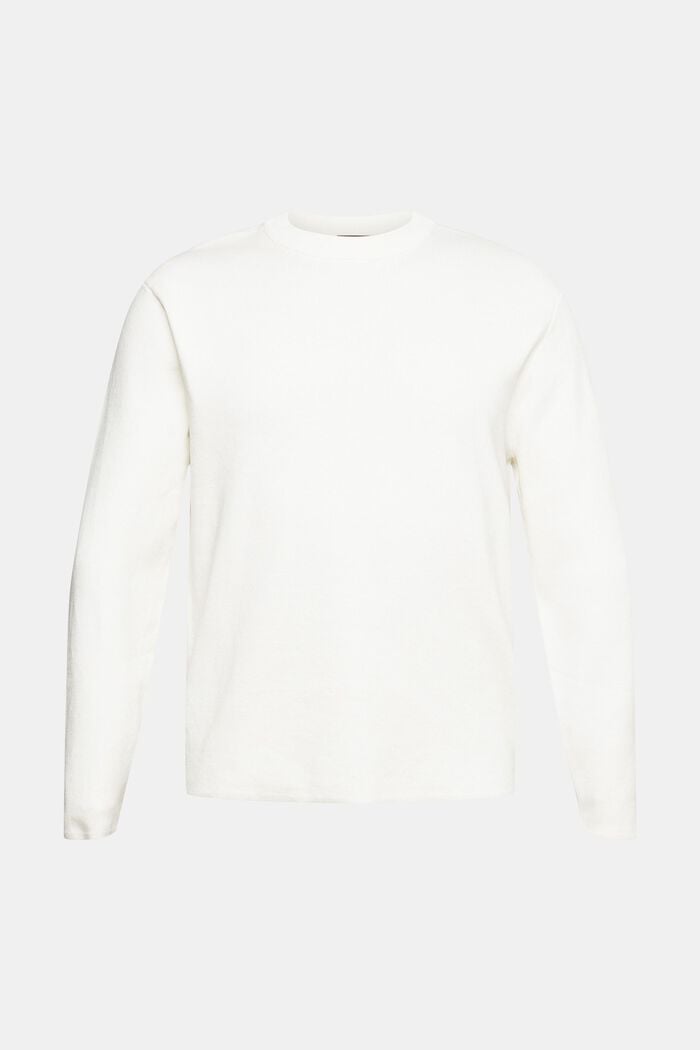 Pull-over en maille, OFF WHITE, overview