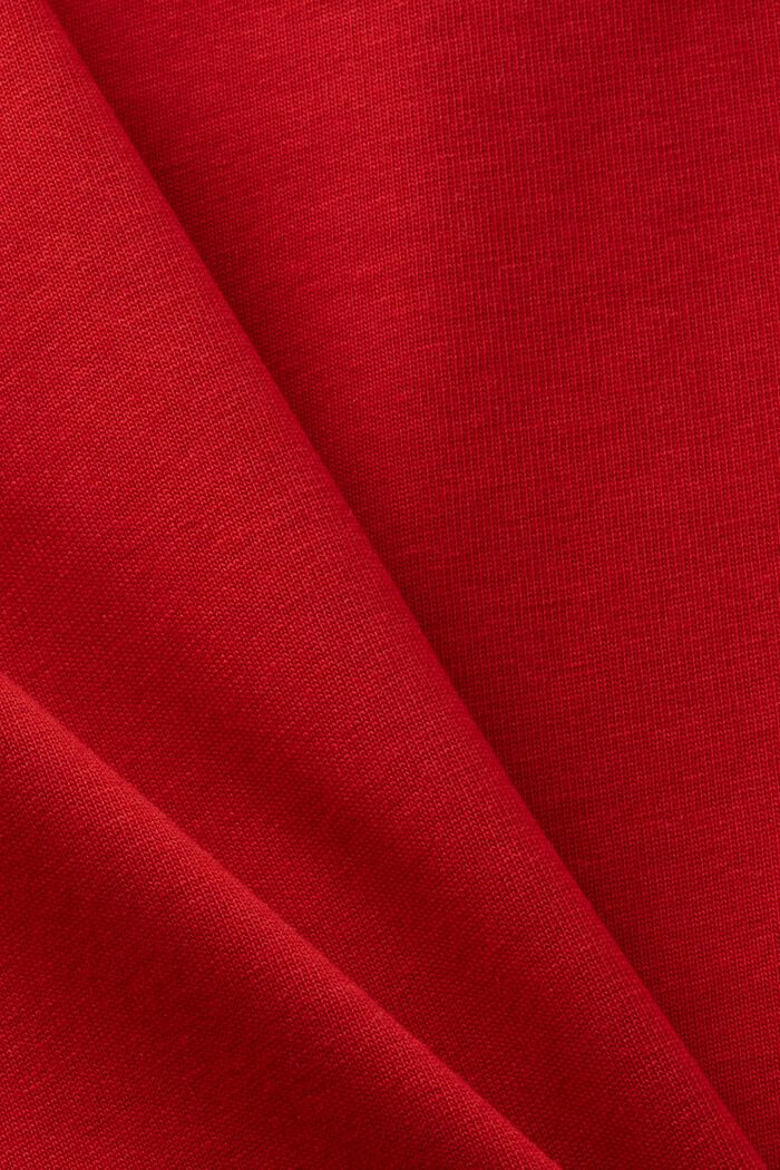 T-shirt en jersey de coton unisexe à logo, RED, detail image number 5