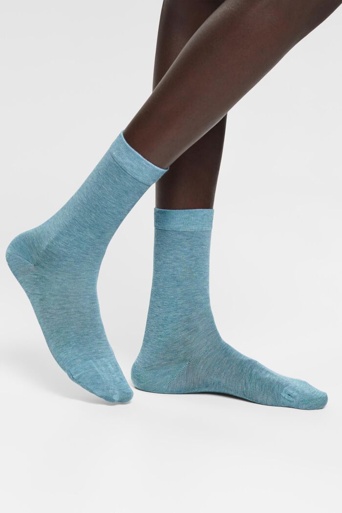 Lot de 3 paires de chaussettes, coton biologique, BLUE/GREY, detail image number 1