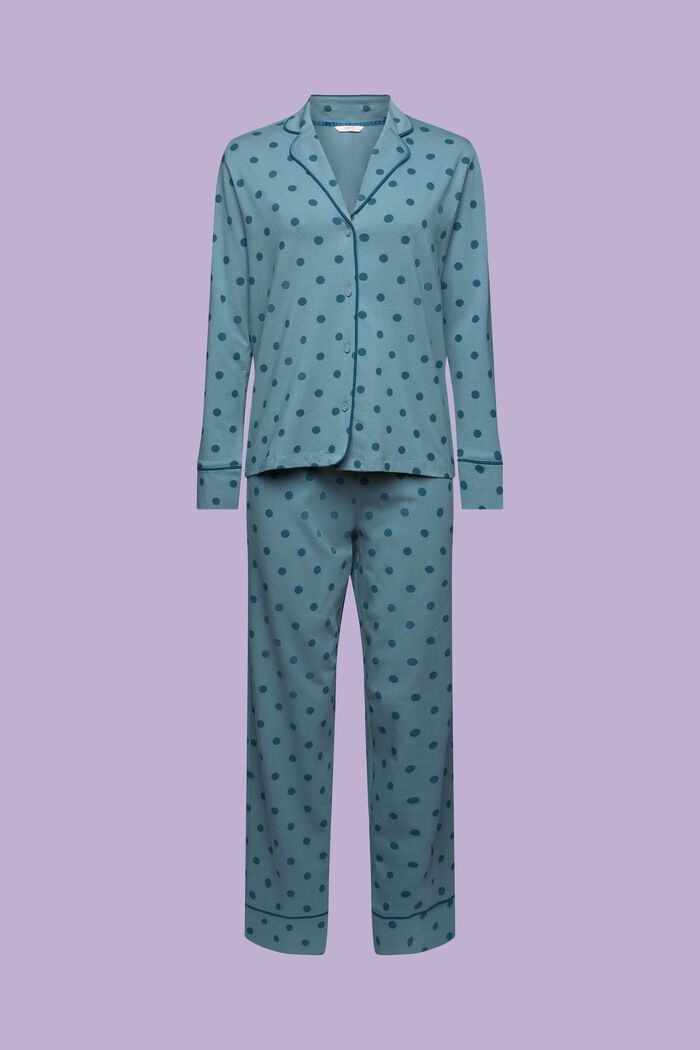 Ensemble de pyjama en jersey, TEAL BLUE, detail image number 5