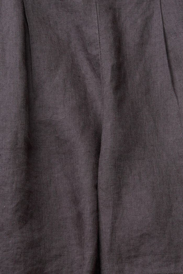 Pantalon court, 100 % lin, ANTHRACITE, detail image number 5