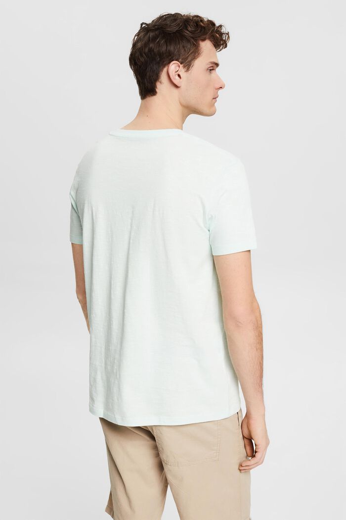 T-shirt en jersey animé d´un imprimé sur la poitrine, LIGHT AQUA GREEN, detail image number 3
