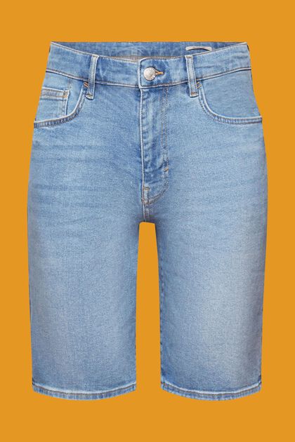 Short en jean décontracté de coupe Slim Fit, BLUE MEDIUM WASHED, overview