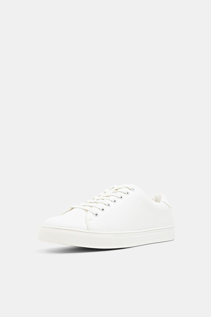 Sneakers en similicuir, WHITE, detail image number 1