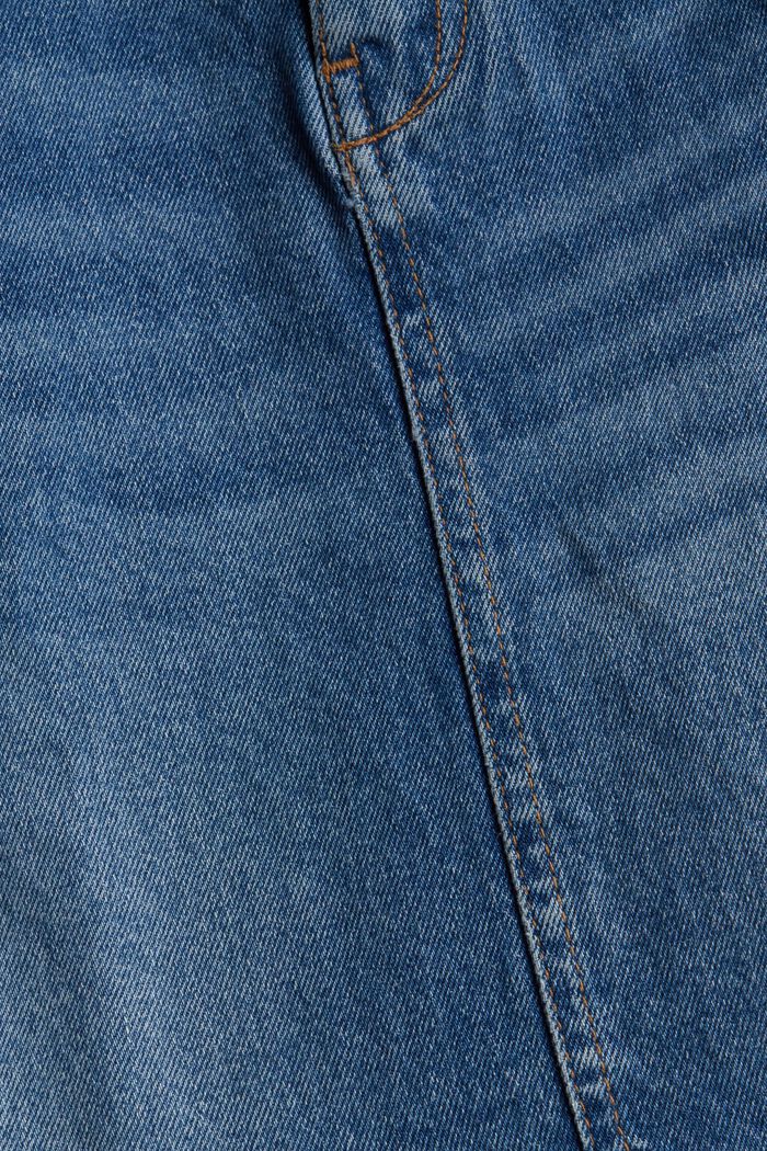 Jupe en jean à teneur en coton biologique, BLUE MEDIUM WASHED, detail image number 4
