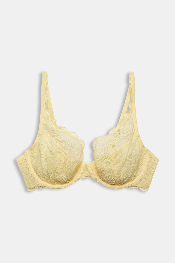 Bras with wire, LIGHT YELLOW, overview