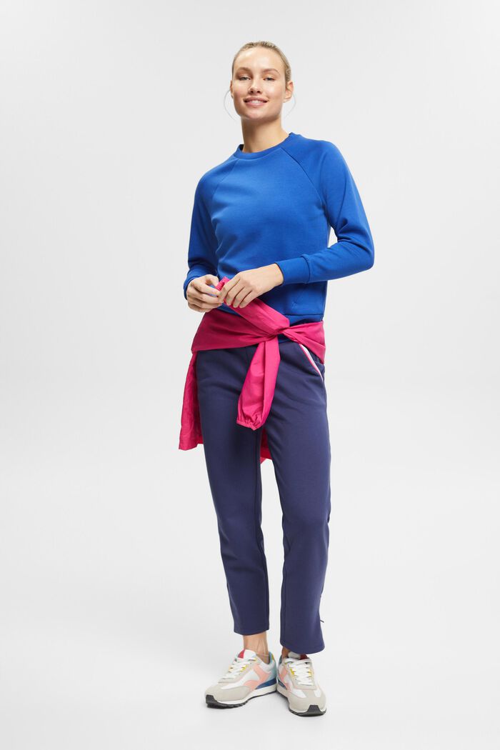 Sweat-shirt doté de poches zippées, BRIGHT BLUE, detail image number 1