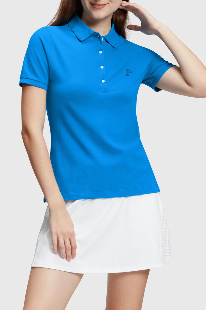 Polo classique Dolphin Tennis Club, BLUE, detail image number 0