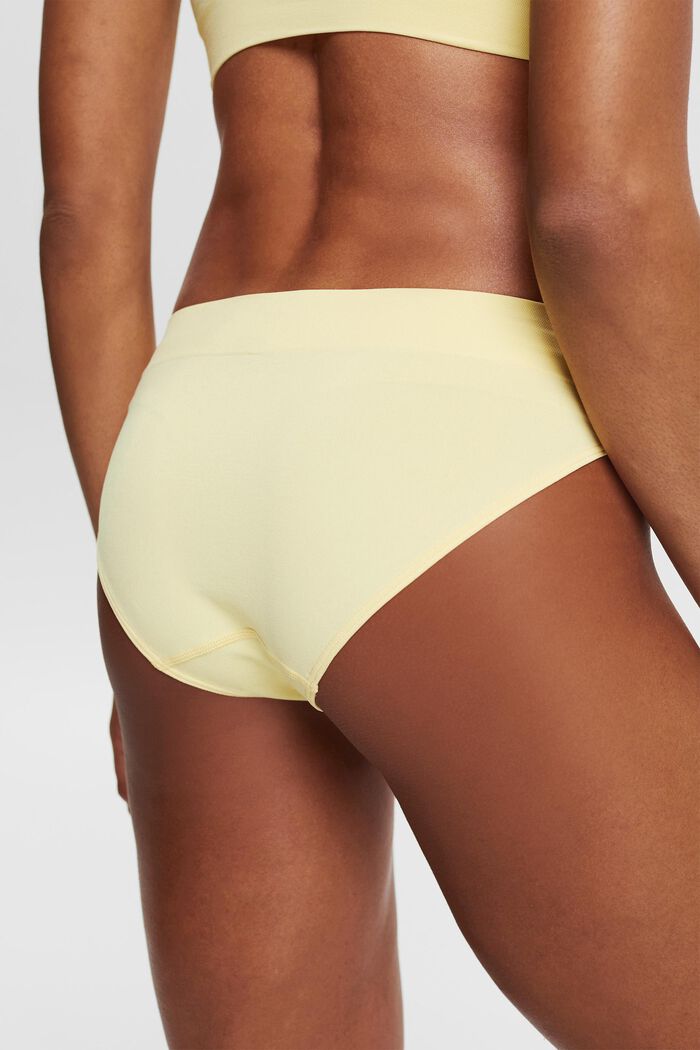 Slip taille basse doux et confortable, LIGHT YELLOW, detail image number 3