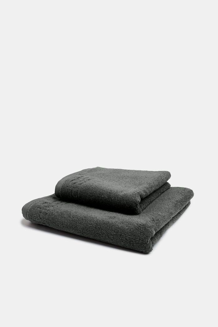 À teneur en TENCEL™ : la collection de serviettes en tissu éponge, ANTHRACITE, detail image number 3