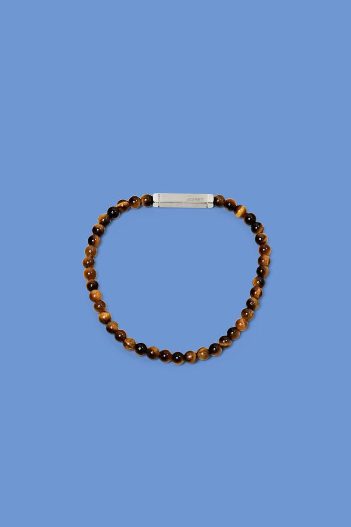Bracelet perlé élastique, SILVER, detail image number 0