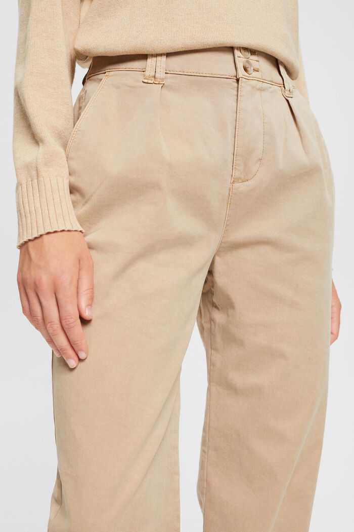 Chino taille haute, TENCEL™, SAND, detail image number 2