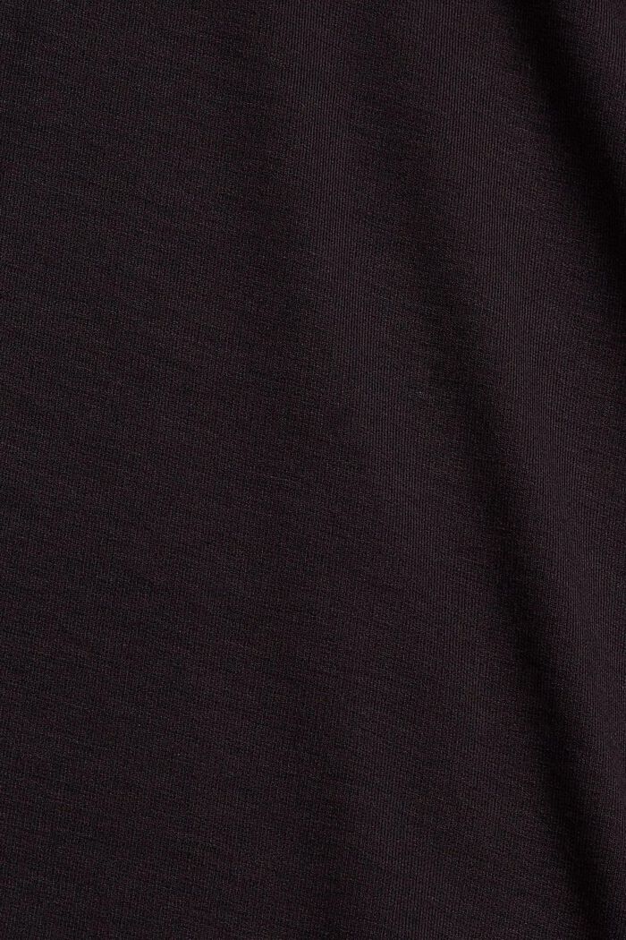 Sweat-shirt léger, LENZING™ ECOVERO™, BLACK, detail image number 4