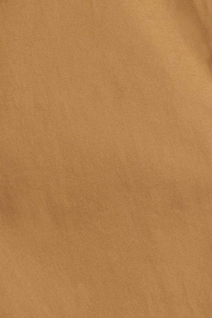 Chino de coupe droite en coton bio, CAMEL, detail image number 6