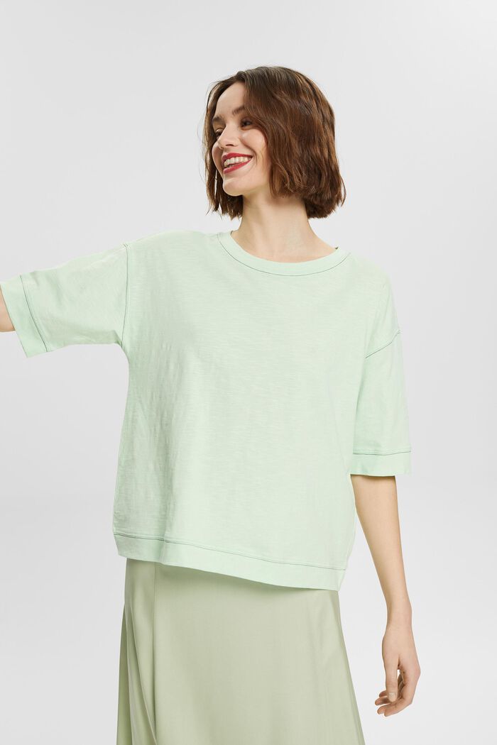 T-shirt oversize à manches 3/4, PASTEL GREEN, detail image number 5