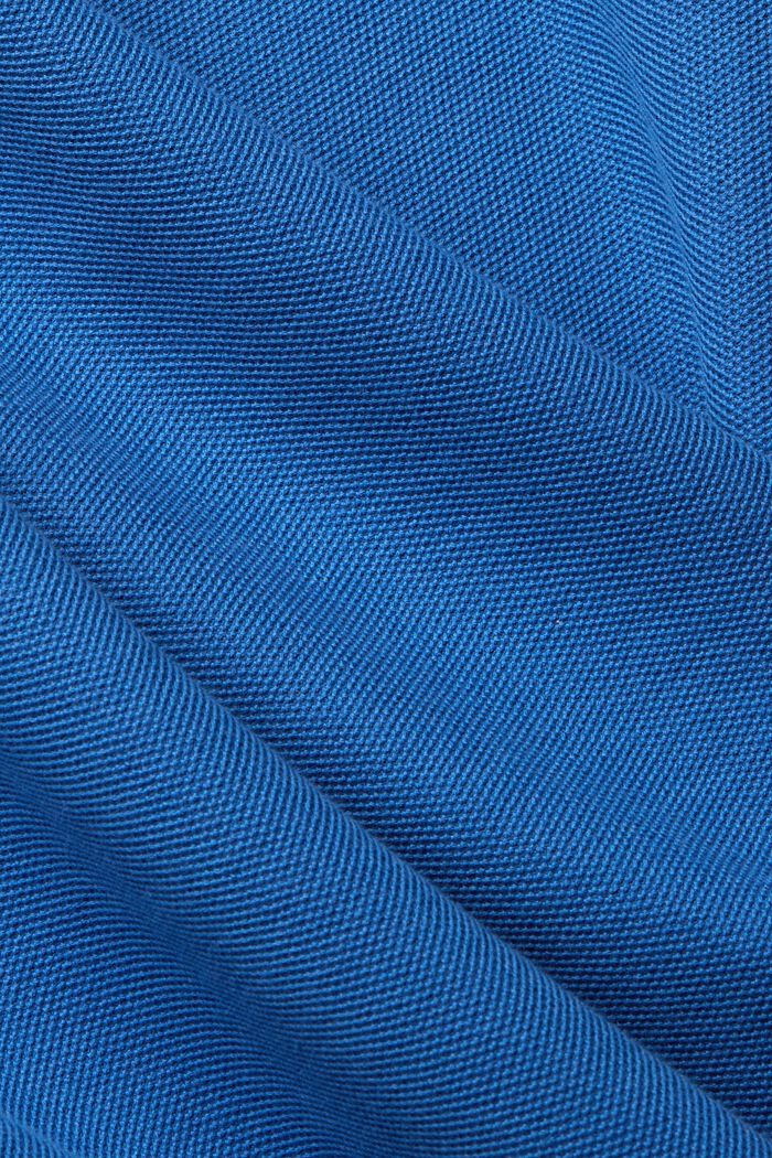 Polo à manches longues en maille piquée, BLUE, detail image number 5