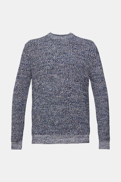 Pull-over en maille multicolore, NAVY, overview