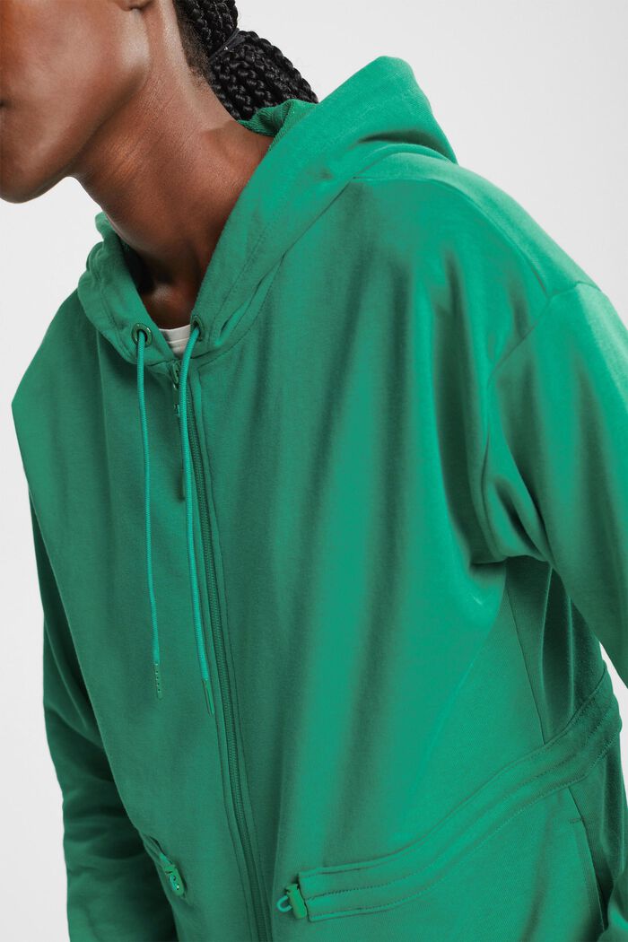 Veste à capuche et cordon coulissant, GREEN, detail image number 2