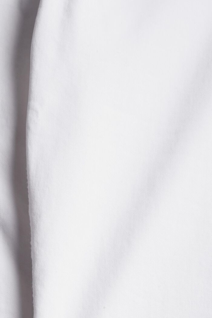 Pantalon stretch en coton, WHITE, detail image number 4
