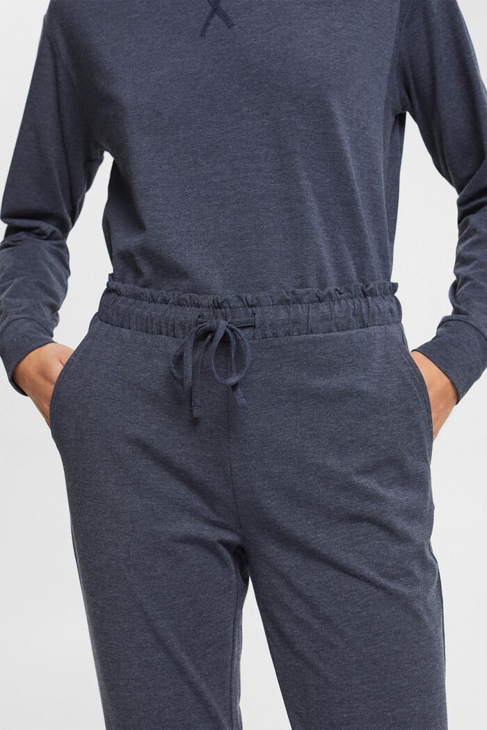 Pantalon en jersey à taille élastique, NAVY, detail image number 3
