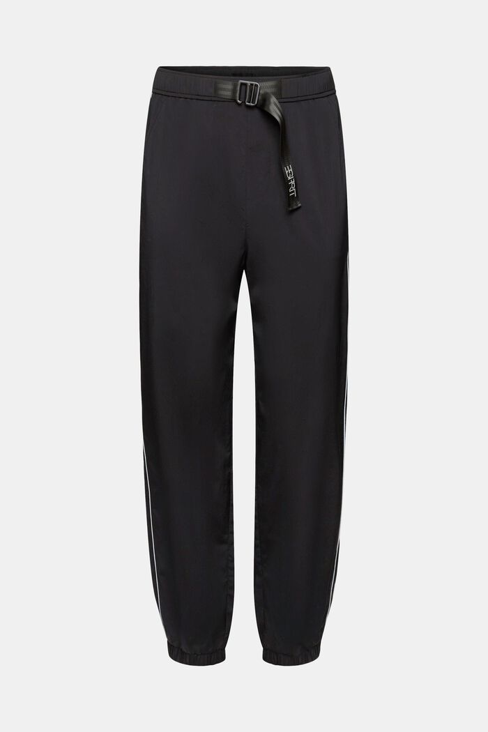 Pantalon de survêtement de coupe évasée à taille haute, BLACK, detail image number 6