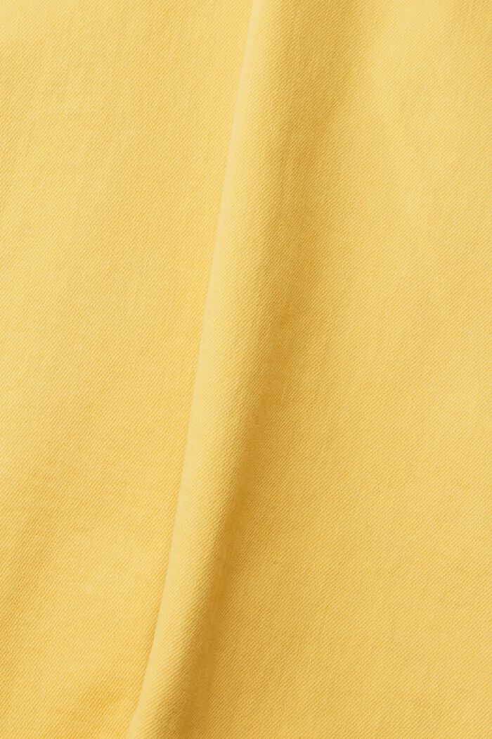 Pants woven high rise straight, SUNFLOWER YELLOW, detail image number 4