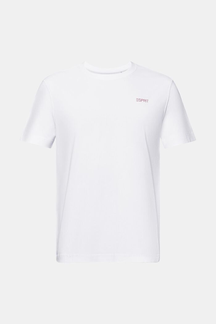 T-shirt en coton à logo, WHITE, detail image number 7
