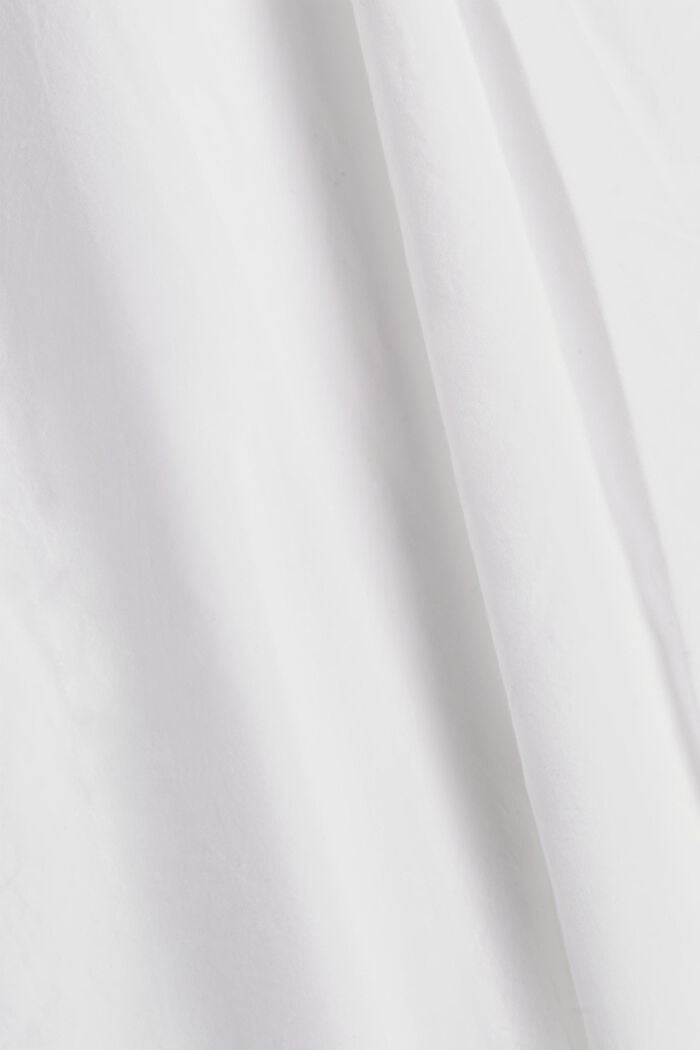 Long chemisier en 100 % coton biologique, WHITE, detail image number 4