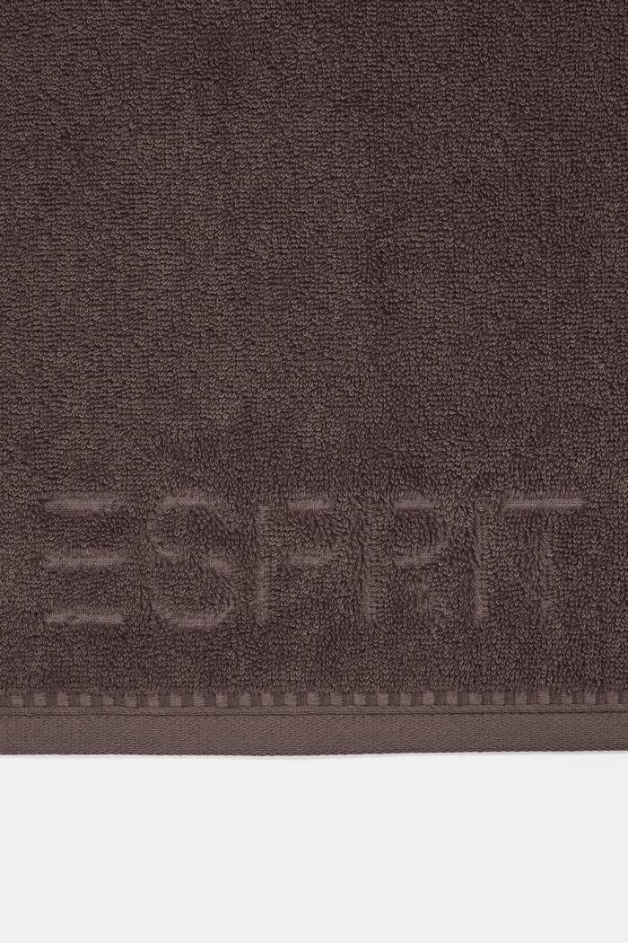À teneur en TENCEL™ : la collection de serviettes en tissu éponge, DARK BROWN, detail image number 1