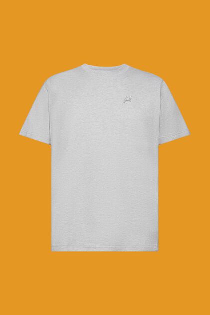 T-shirt en coton à imprimé dauphin