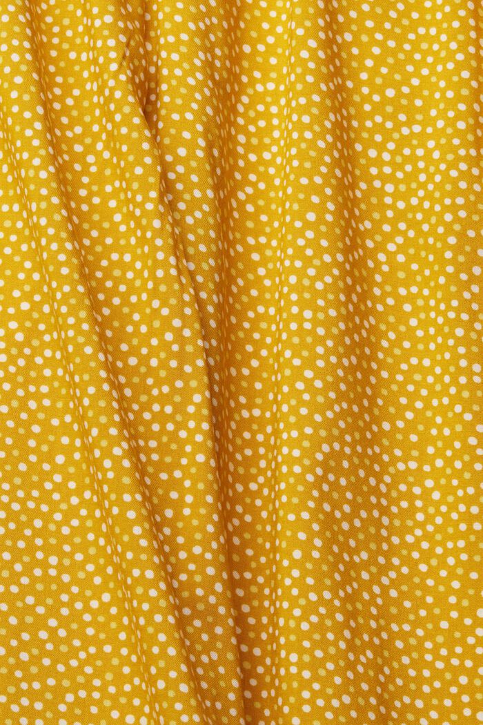 Pantalon de pyjama à motif petits pois, LENZING™ ECOVERO™, HONEY YELLOW, detail image number 5