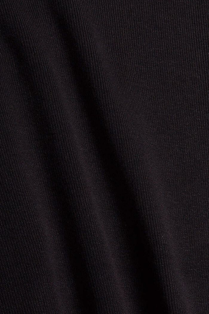 Robe-pull ceinturée, LENZING™ ECOVERO™, BLACK, detail image number 4