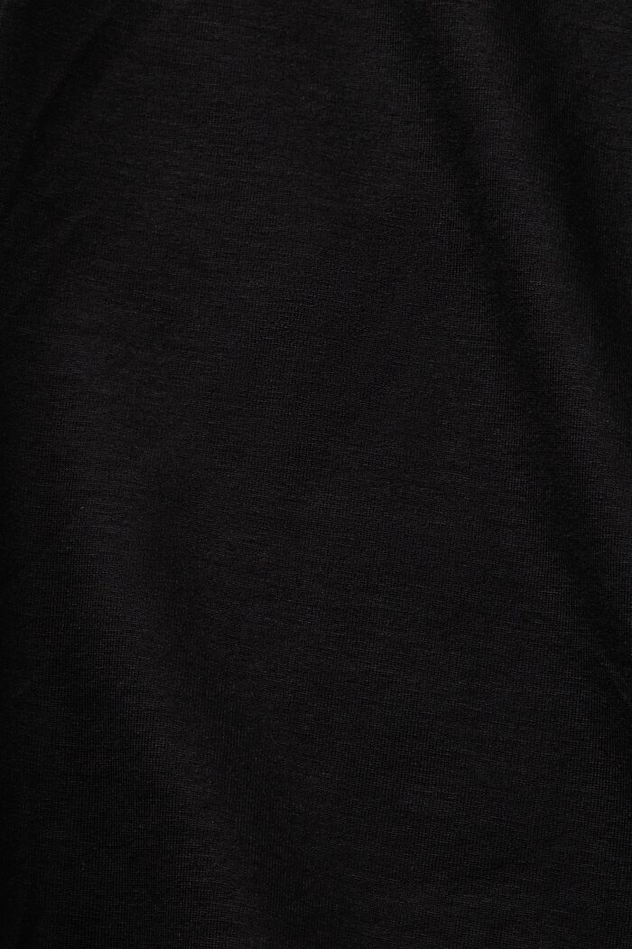 Short en jersey de style portefeuille, BLACK, detail image number 5