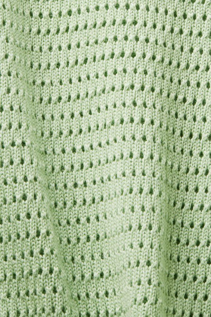 Pull-over à manches courtes en mesh, LIGHT GREEN, detail image number 5