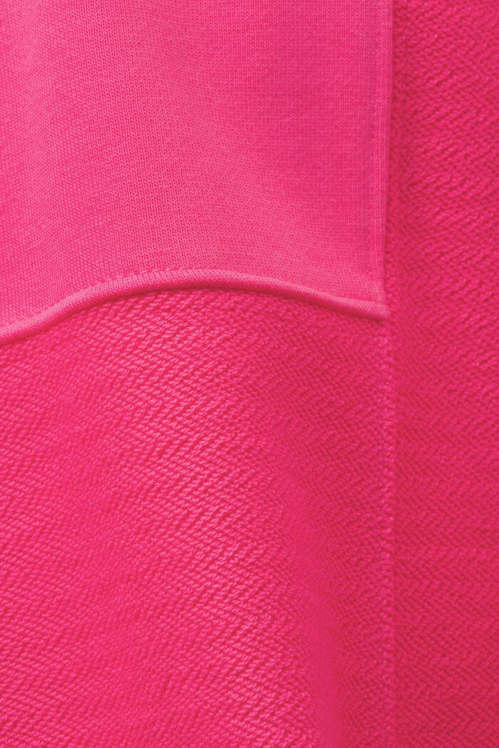 Sweat à capuche court à motif patchwork, PINK FUCHSIA, detail image number 4