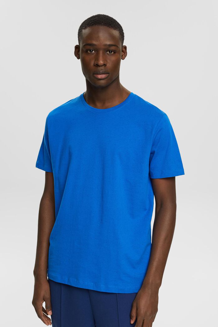 T-shirt en jersey moucheté, BLUE, detail image number 0