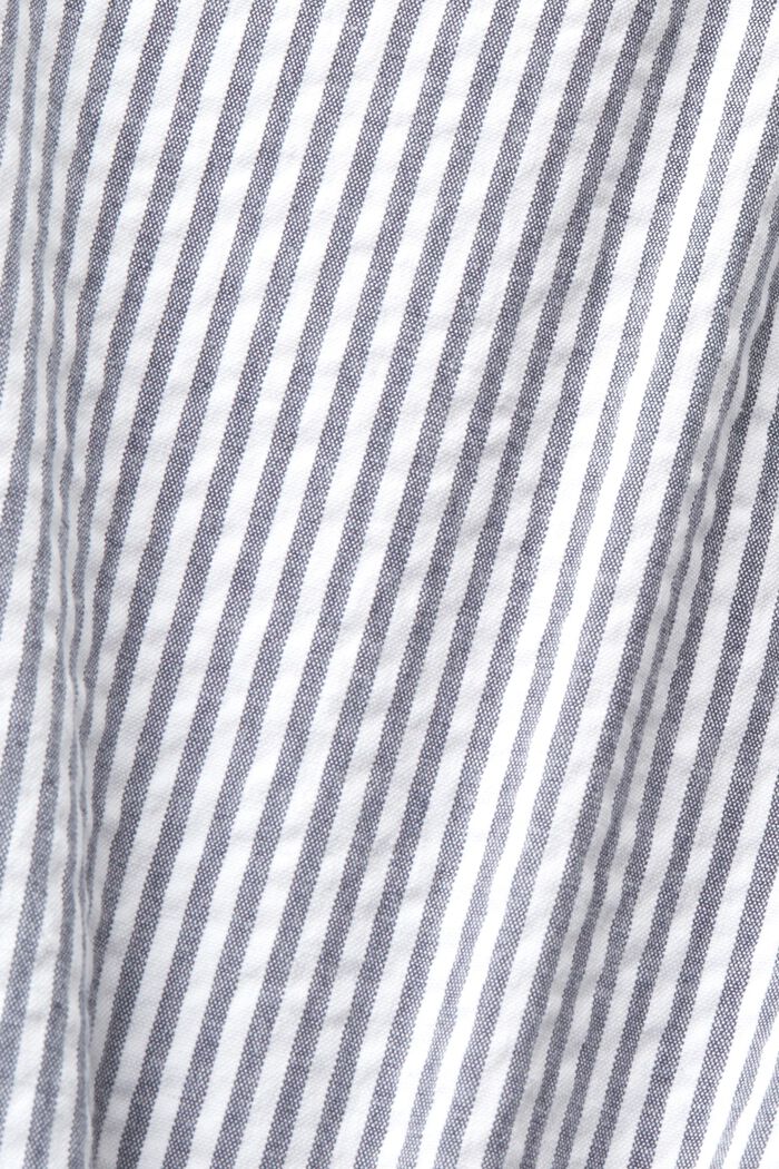 Short rayé doté d’une ceinture tressée en raphia, NAVY, detail image number 6