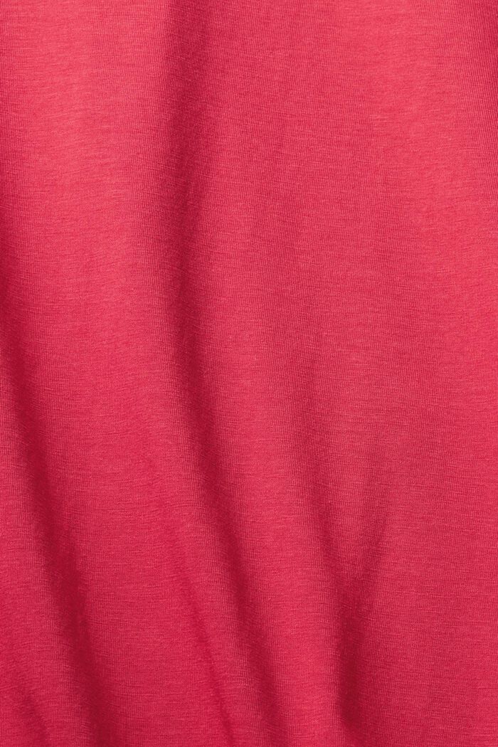 Haut à manches longues et pli dans le dos, CHERRY RED, detail image number 4