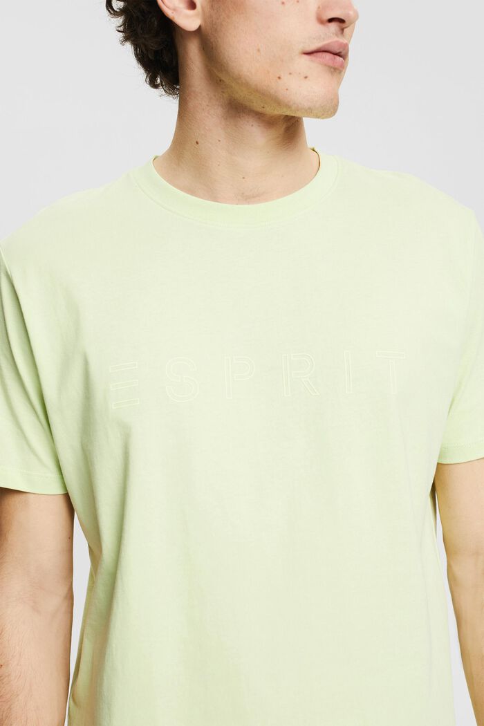 T-shirt en jersey animé d´un logo imprimé, LIGHT GREEN, detail image number 1