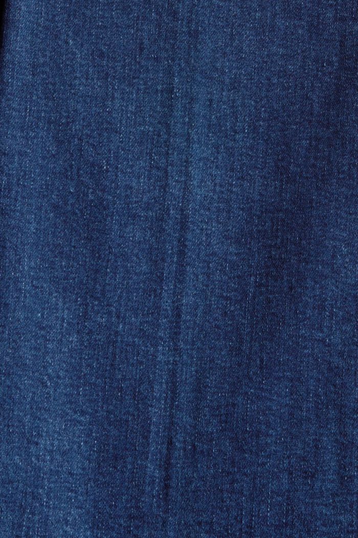 Pantalon à pattes d'éléphant et poches plaquées, en coton biologique, BLUE MEDIUM WASHED, detail image number 4