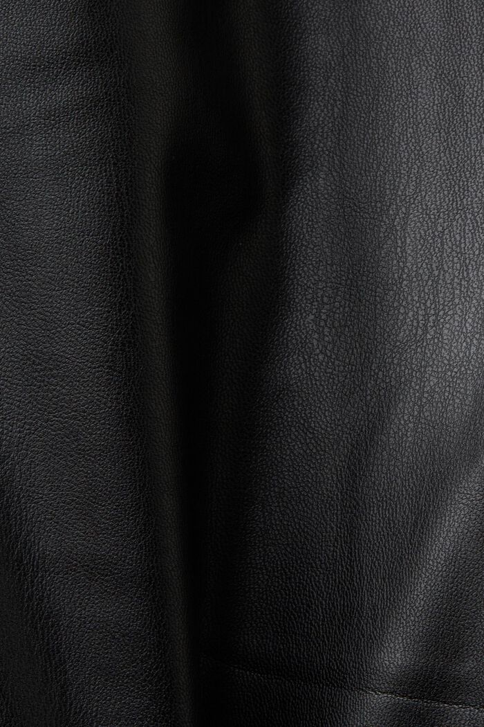 Pantalon de coupe évasée en similicuir, BLACK, detail image number 5