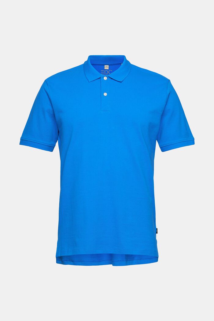 Polo en coton, BRIGHT BLUE, detail image number 5