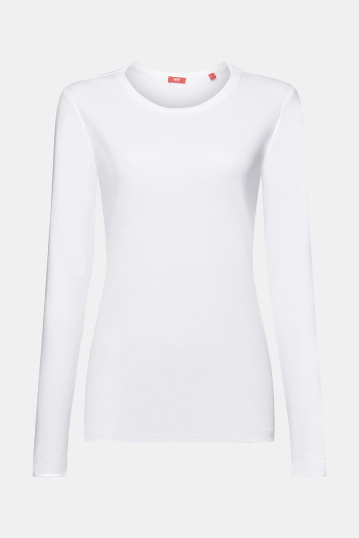 Haut en jersey de coton biologique, WHITE, detail image number 6