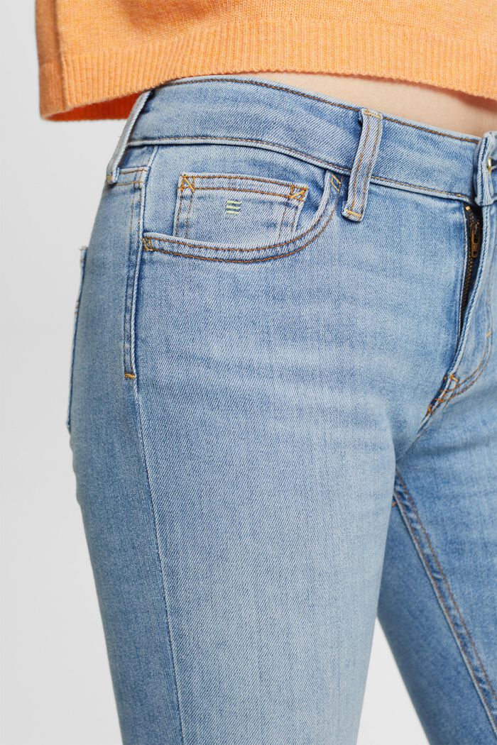 Jean Skinny à taille mi-haute, BLUE LIGHT WASHED, detail image number 4