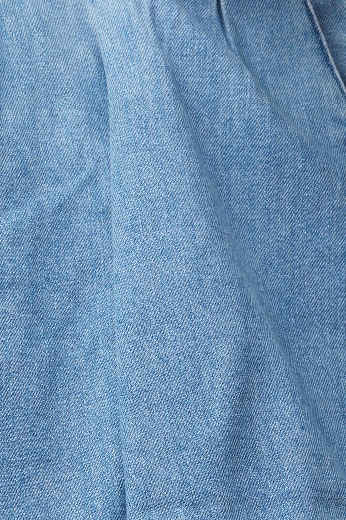 Short en jean à pinces, BLUE LIGHT WASHED, detail image number 4