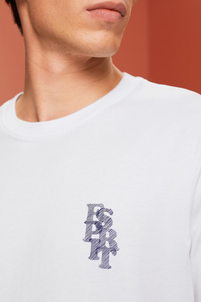 T-shirt à logo, 100 % coton, WHITE, detail image number 2