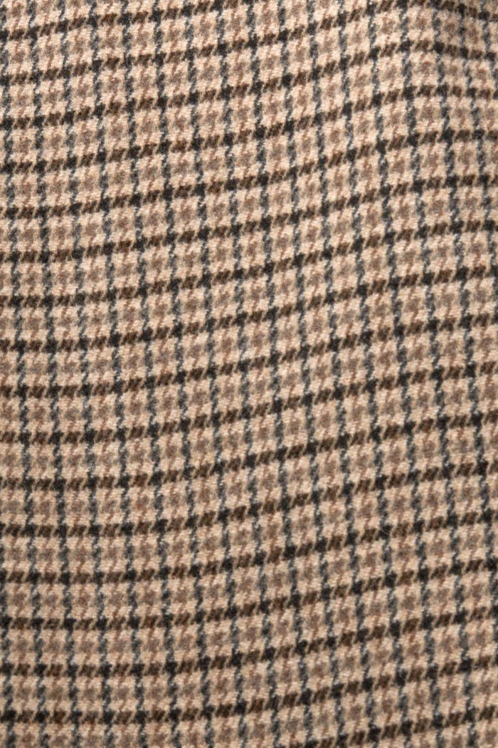 Manteau en laine mélangée à carreaux, BARK, detail image number 4