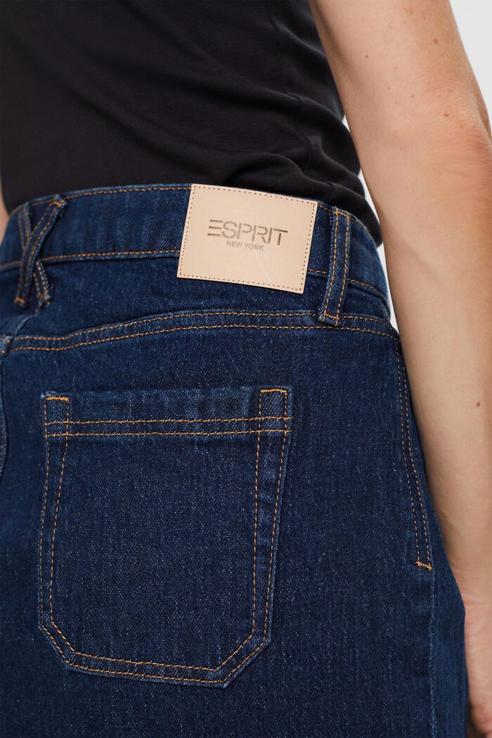 En matière recyclée : mini-jupe en jean, BLUE LIGHT WASHED, detail image number 4